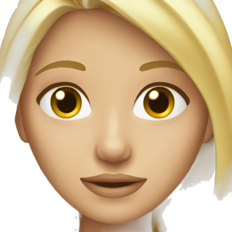 Blonde, beautiful girl emoji