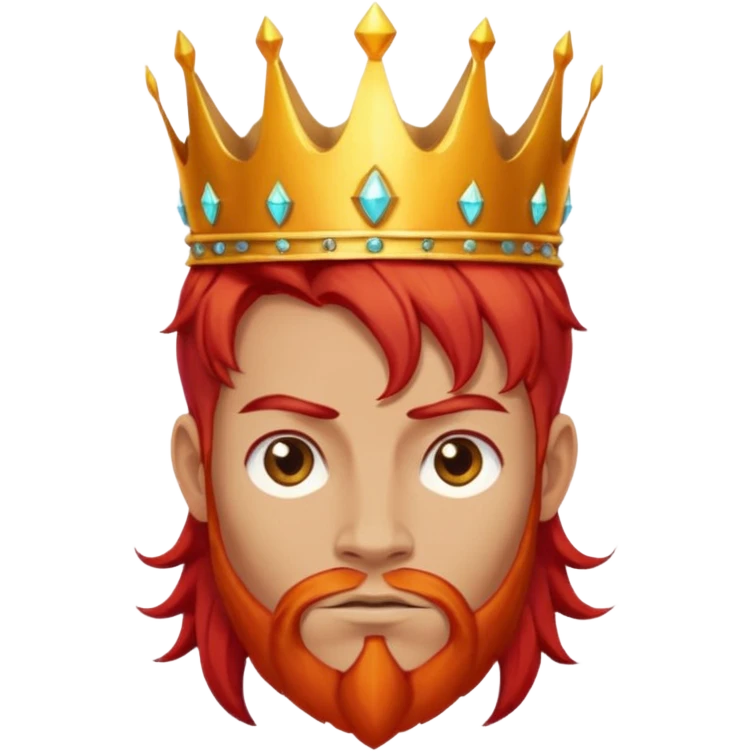 portrait of flame king emoji