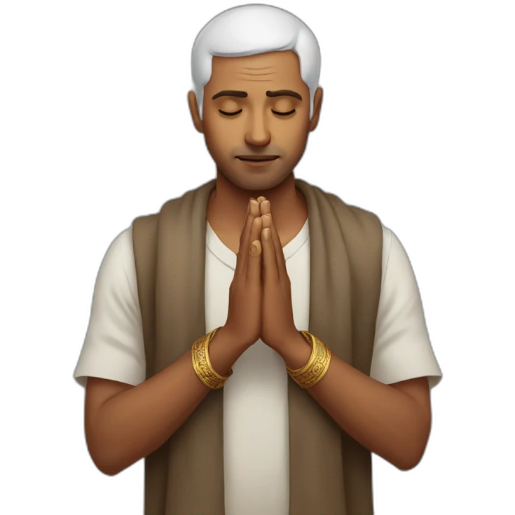 Indian man praying emoji