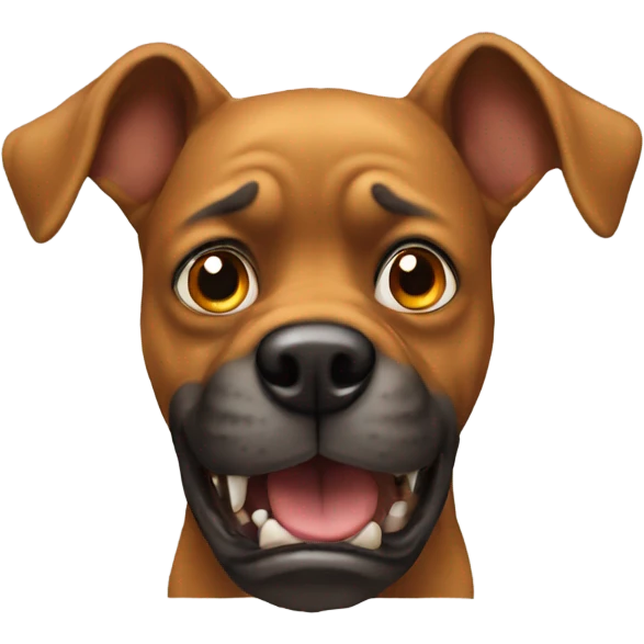 Mad dog emoji