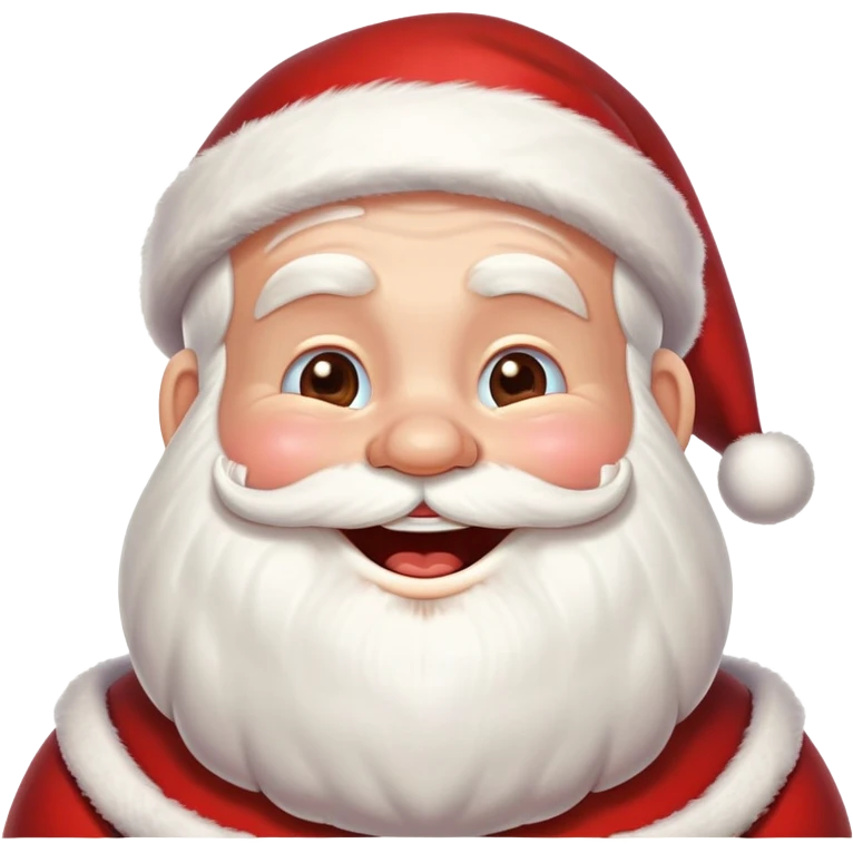 Santa laughing emoji