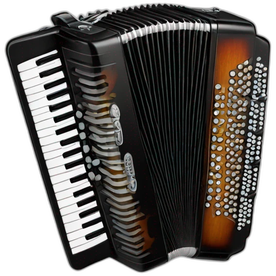 Erlandskian bayan Kahalat Keyboard Accordion Instrument emoji