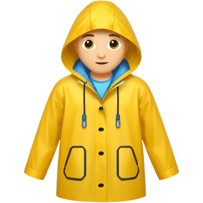 yellow raincoat emoji