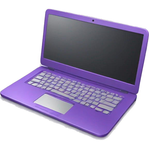 purple laptop computer emoji