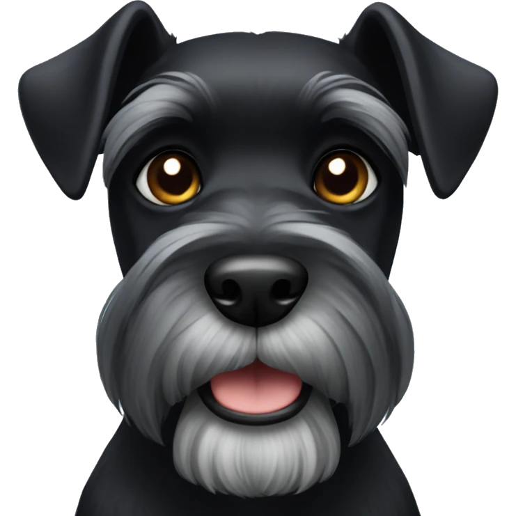 Black schnauzer  emoji