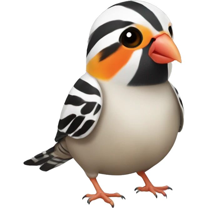 Zebra finch emoji