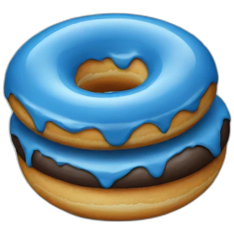 Blue donuts  emoji