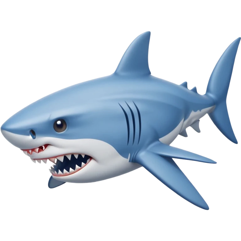 shark wearing blue Nike shoes emoji