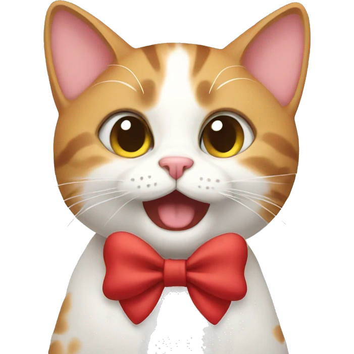 Cat with bow emoji