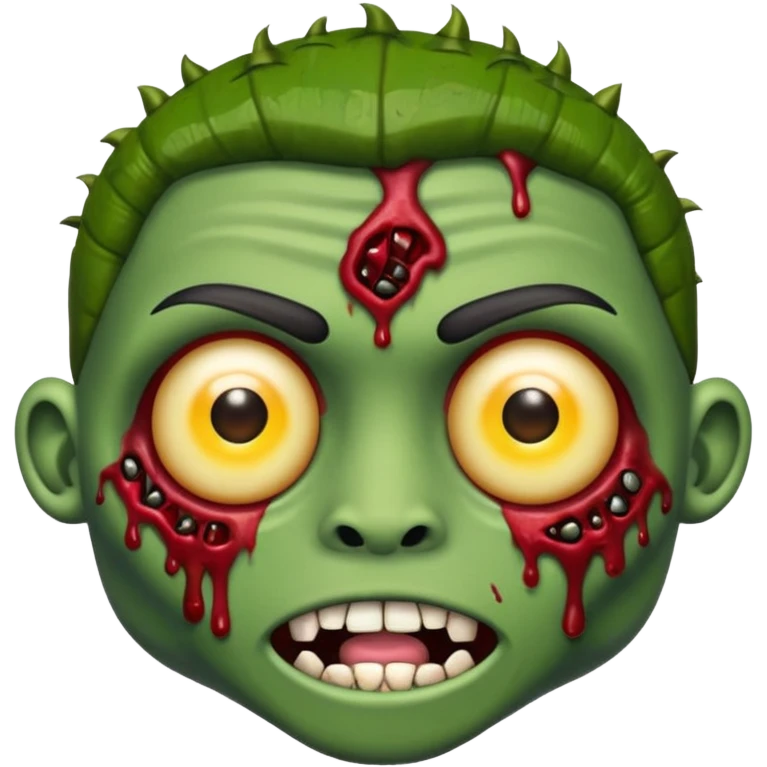 Emoji de zombie fom piercing na sobrancelha  emoji