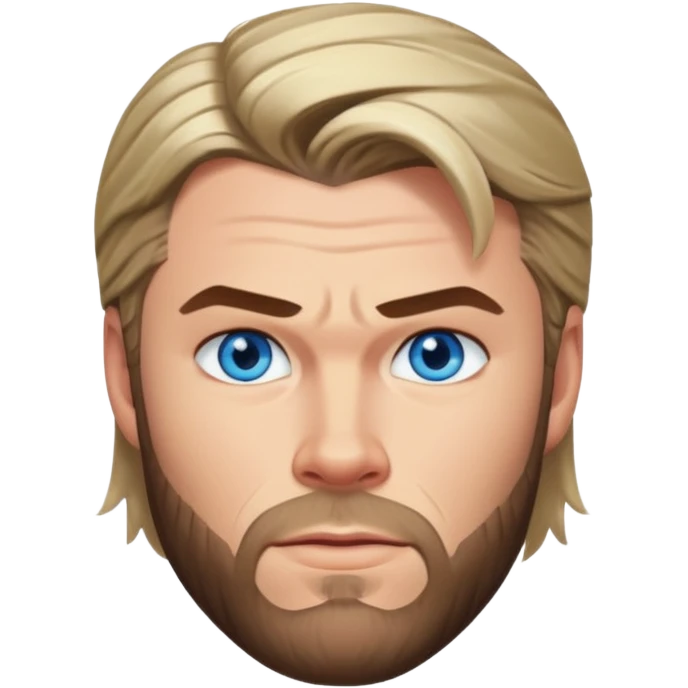 Chris Hemsworth with blue eyes emoji
