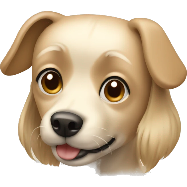 small beige dog emoji