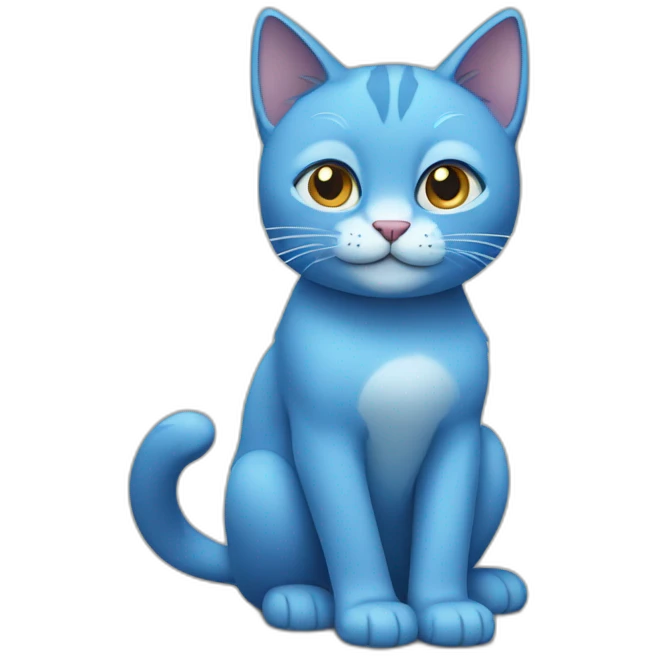 blue cat emoji