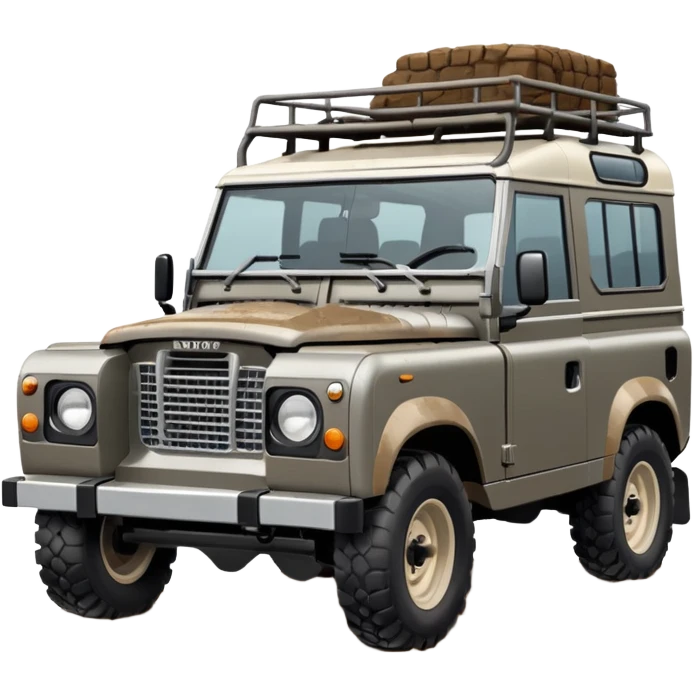Grey-brown Land Rover D. emoji