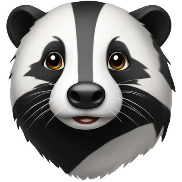 Black and white bager  emoji