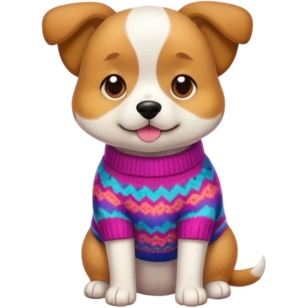 dog wearing a jumper emoji