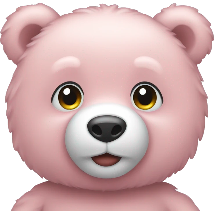 pastel pink teddy bear emoji