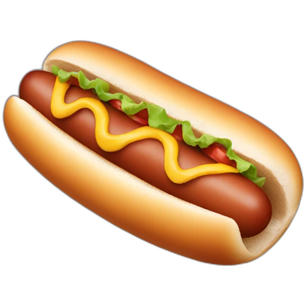 Hot dog emoji