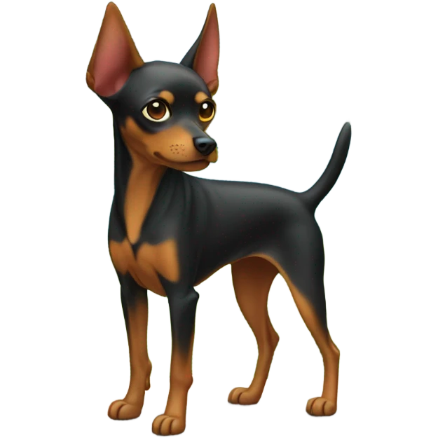 minpin dog on island emoji