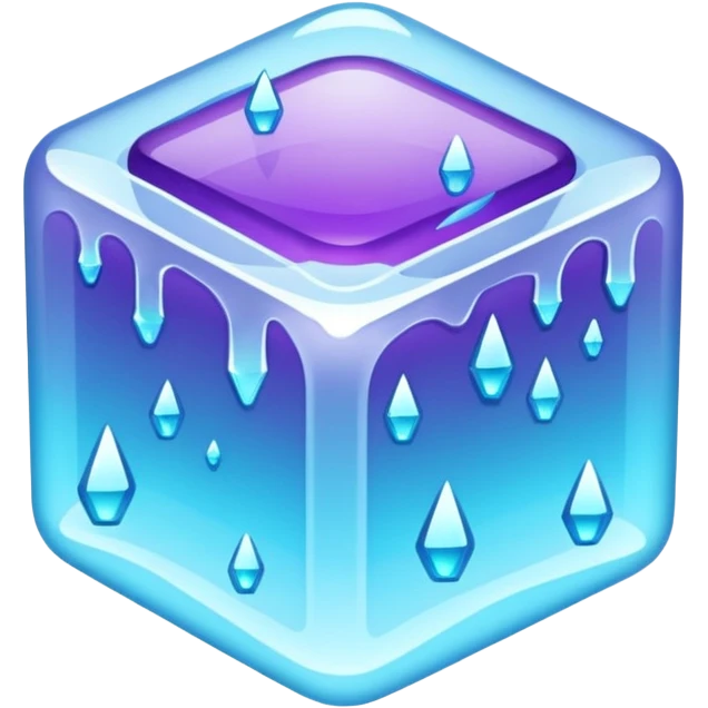 glitter flocus ice cian and purple emoji