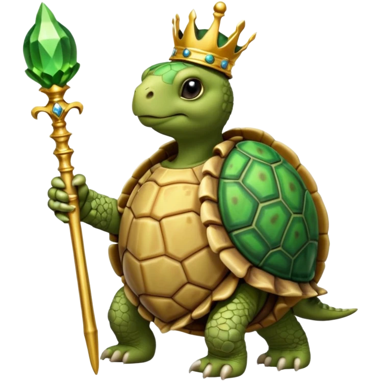 royal tortiose with scepter emoji