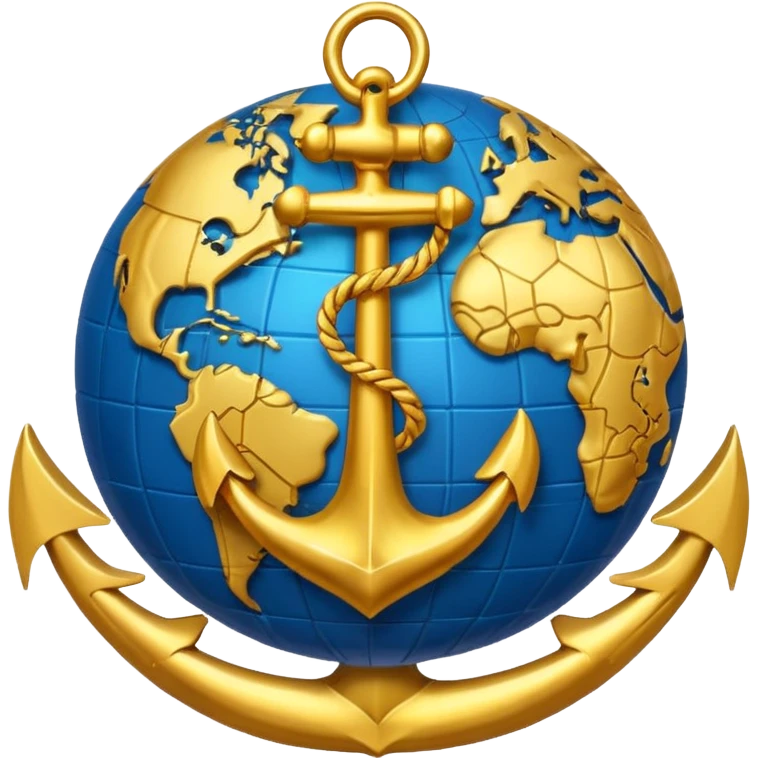 eagle globe anchor emoji