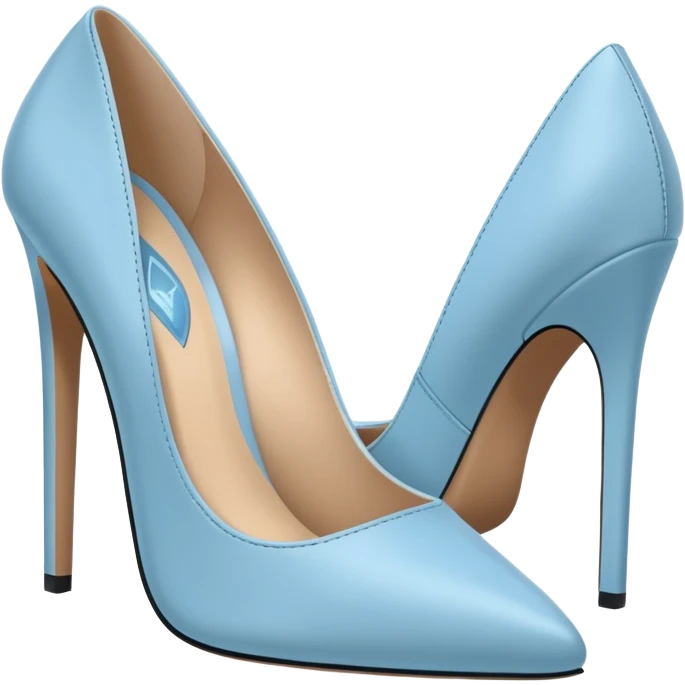 Light blue heels emoji