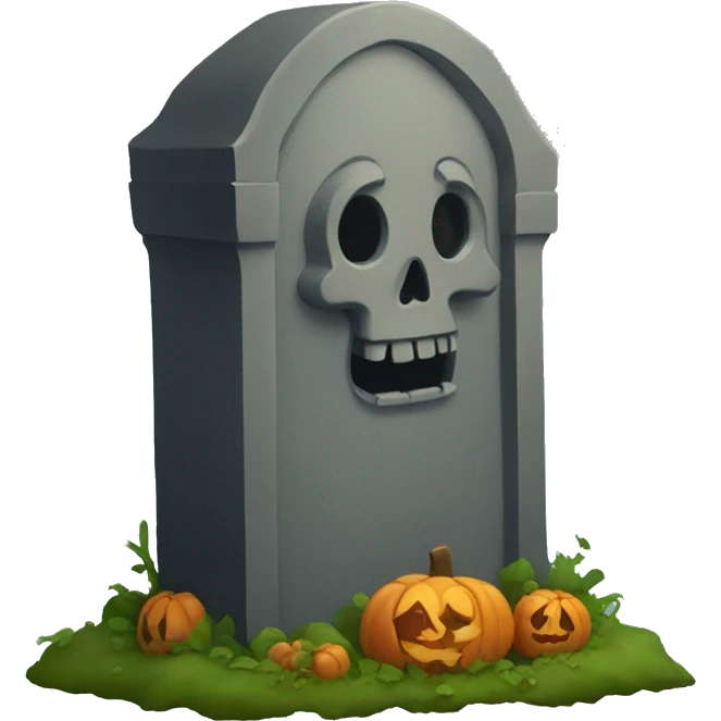 halloween grave emoji