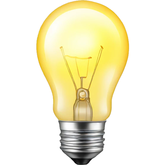 Light bulb emoji