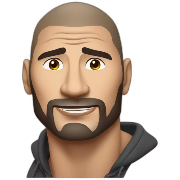 actor dave bautista cartoon wearing henley  emoji