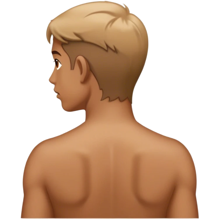 human with back turnes emoji