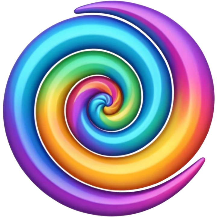 abstract colorful swirl emoji