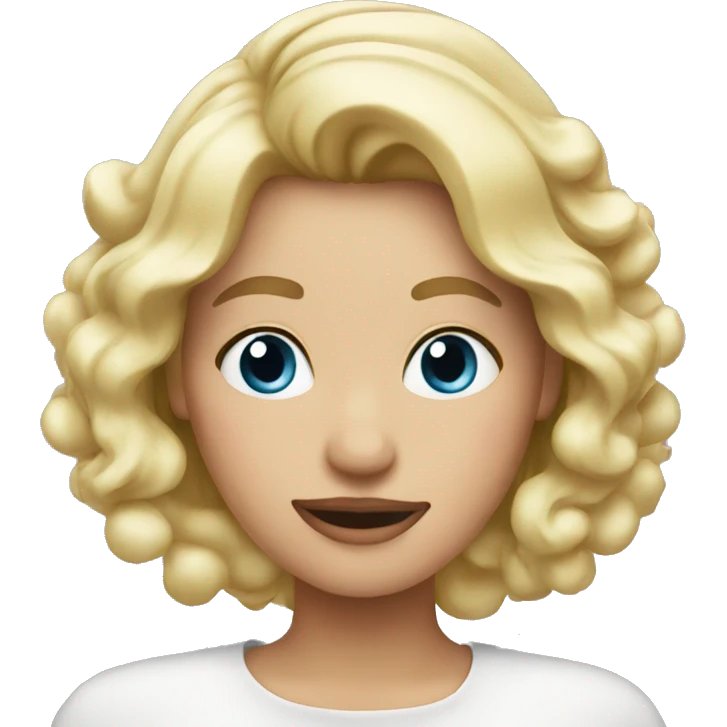 Christmas blonde  emoji