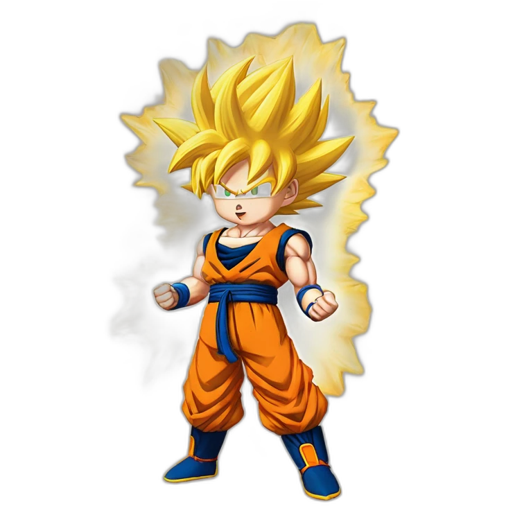 Son Goku lanch Kamehameha emoji
