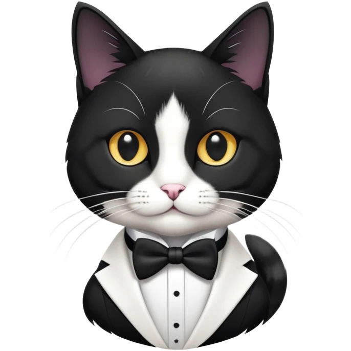 Cat in a tux emoji