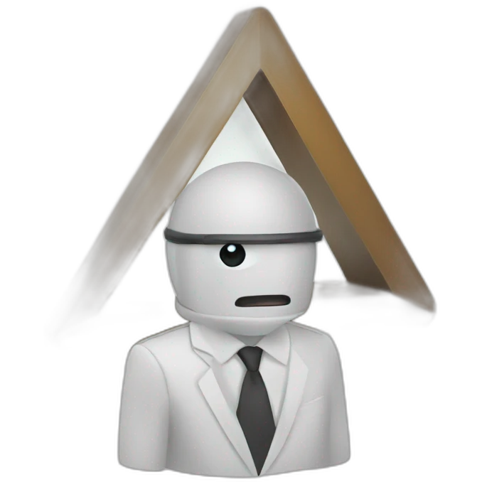 Ai agent, letter A, triangulo emoji