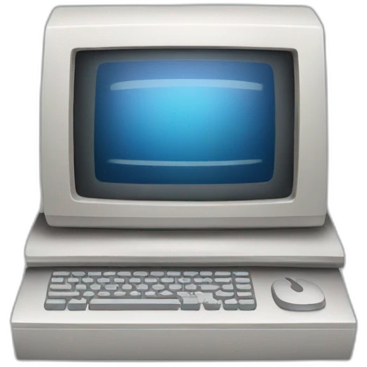 The computer on which the image is depicted Illustrator emoji
