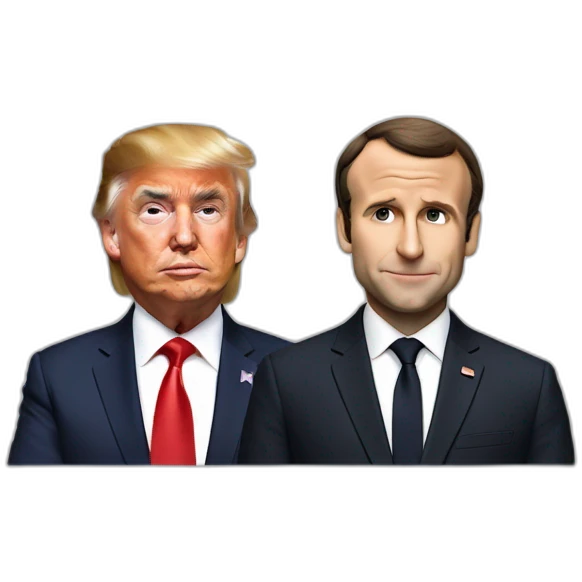Macron x trump emoji