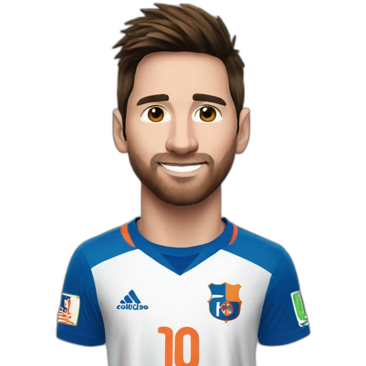 Messi with Miami FC t-shirt emoji