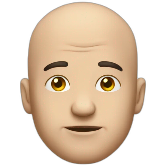 Bald and bankrupt emoji