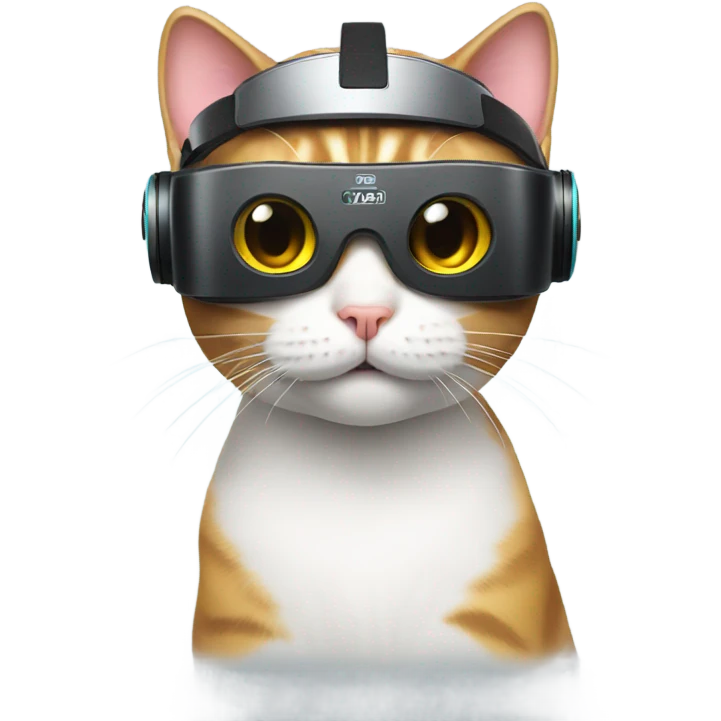 cat wearing vr headset  emoji