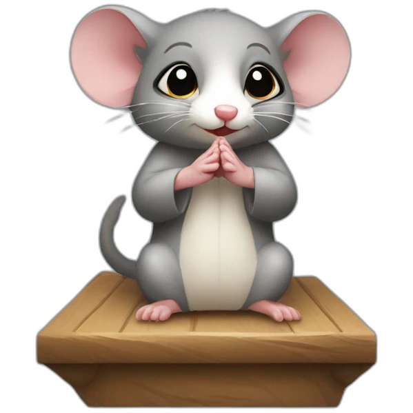 small possum praying at alter emoji