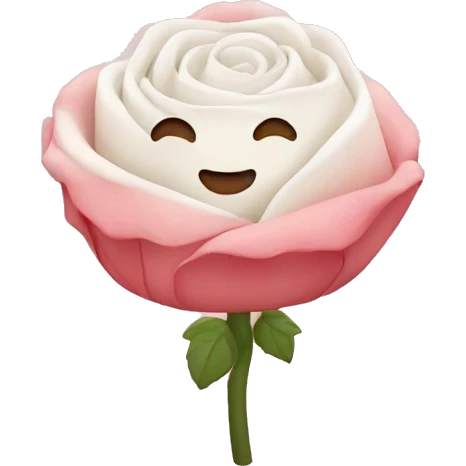 Chamallow rose emoji
