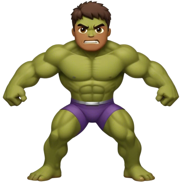 Super hero hulk kid full body emoji