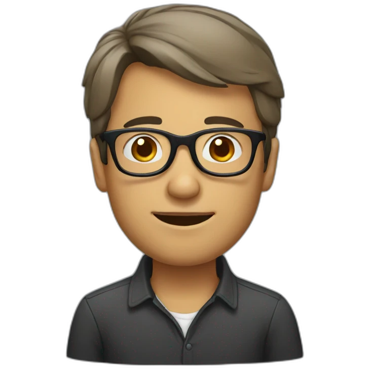 a man with spects emoji