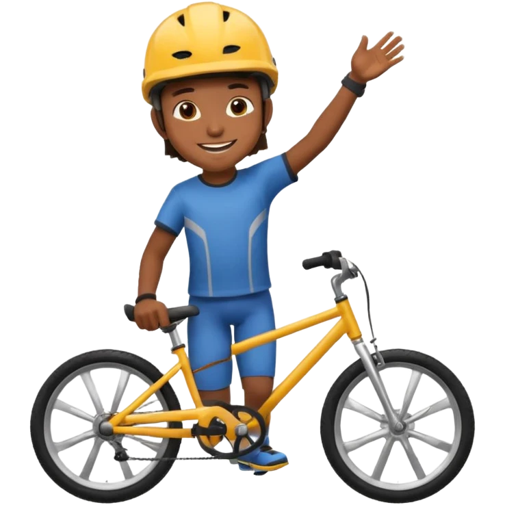 Make emoi of scout on bike emoji