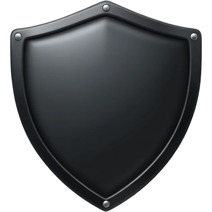 black shield emoji
