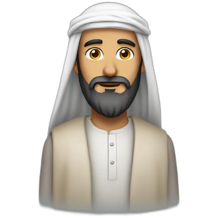 Long beard Arab man emoji