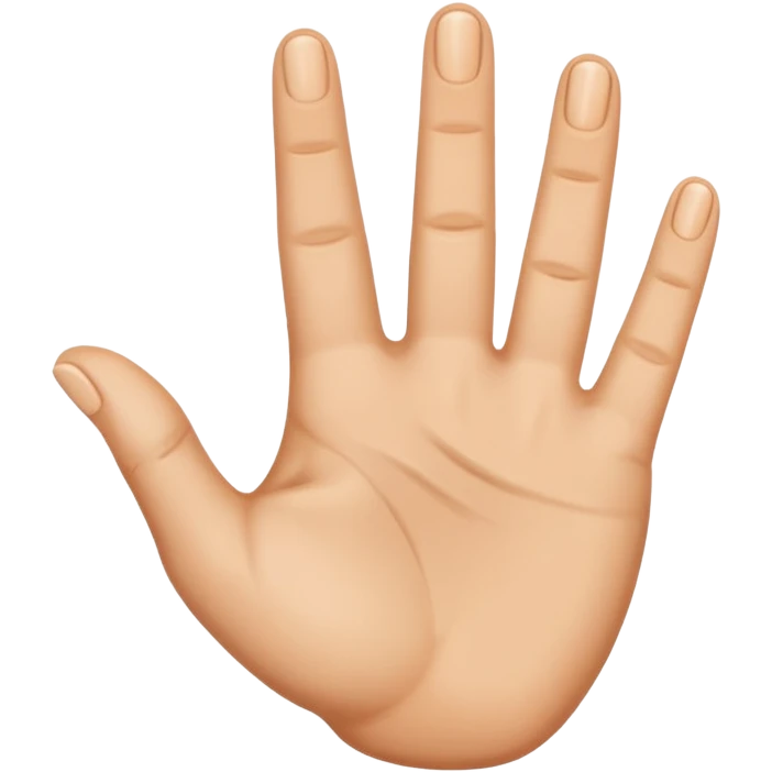 Les doigts en forme de W emoji