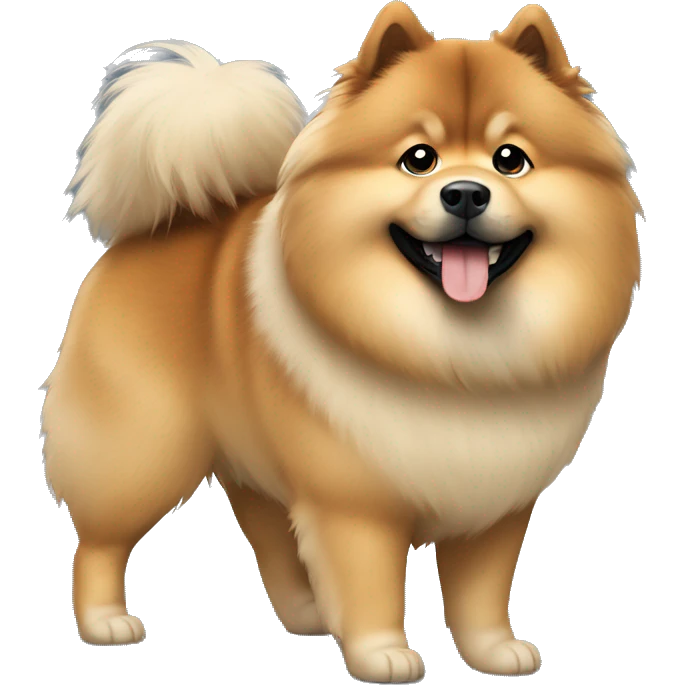 Eurasier dog walking emoji